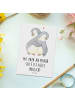 Mr. & Mrs. Panda Postkarte Papa Möglichmacher mit Spruch in Weiß