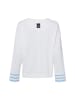 MARC CAIN SPORTS  Sweatshirt in weiß hellblau - 0001