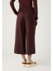 More & More weite Culotte, verkürzte Form in raisin brown