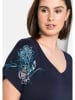 sheego by Joe Browns Longshirt in blau bedruckt