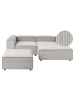 Beliani 3-tlg Modulsofa ARDAL in Beige/Schwarz linksseitig