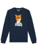 wat? Apparel Sweatshirt Fuchs in Dunkelblau