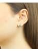 Diamant L'éternel Ohrstecker aus 375 Weißgold mit Smaragd