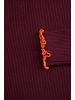 Coccodrillo Langarm-Rippstrick-T-Shirt in dunkelrot