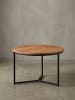 KADIMA DESIGN Couchtisch | Akazie/Metall, 60x60x38cm, Premium