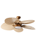 Beliani 2-tlg Deckenventilator mit Licht BORMEJO in Gold/Beige
