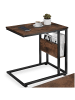 tectake Beistelltisch Wigan 55 x 36,5 x 60 cm, Industrial Holz dunkel, rustikal