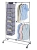 Wenko Mobiler Kleiderständer PROFISSIMO in Silbern, (B) 49 x (H) 188 x (L) 116 cm