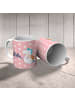 Mr. & Mrs. Panda Kindertasse Einhorn Bergsteiger ohne Spruch in Rot Pastell