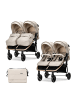 Lorelli Geschwisterkinderwagen Duo in natur