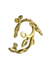 Gemshine Ringe Lotusblumen- Größenverstellbar in gold coloured
