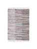 Beliani Kurzflor MERSIN in Bunt/Weiß/Blau - (W) 140 x (H) 1 x (L) 200 cm