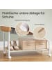 SONGMICS Kleiderständer Colten in Weiß - (B)43 x (H)182 x (T)124 cm
