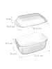 relaxdays Auflaufform in Transparent - 4,5 l