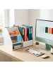 relaxdays Schreibtisch Organizer in Weiß - (B)33,5 x (H)28 x (T)26,5 cm