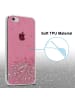 cadorabo Hülle für Apple iPhone 6 PLUS / 6S PLUS Glitter in Rosa mit Glitter