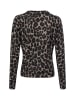 Marie Lund Strickpullover in melange schwarz - 0001