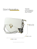 Toscanto Leder Umhängetasche, Citytasche Toscanto Tasche weiß ca. 30cm