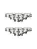 Ritzenhoff & Breker 12er Set Stövchen Basic 16 cm in silber