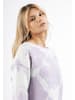 Usha Damen Strick Pullover in Flieder Weiss