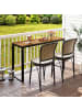 COSTWAY Gartentisch WPC 129cm in Braun