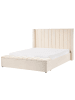 Beliani Doppelbett NOYERS in Weiß - (W) 190 x (H) 132 x (L) 247 cm