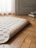 KADIMA DESIGN Flachgewebe-Teppich Schachbrett Grafisch Modern Pflegeleicht in Creme