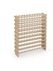 relaxdays Weinregal in Natur - (B)103 x (H)120 x (T)25 cm