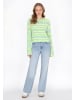 myMo Women Sweater in green multicolor
