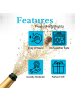 Intirilife Champagner Glas Set 220 ml Sekt Prosecco Gläser in 6x 220ml Transparent