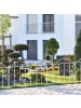 relaxdays Gartenzaun in Weiß - (B)190,5 x (H)98 x (T)2,5 cm