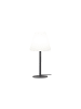 STAR Trading Tischleuchte Kreta, Tischlampe, Grau, E27, Außenbereich, 60 cm, IP65