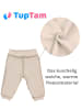 TupTam Baby Jungen Hosen Fleece Angeraut Winter 2er Pack in beige/schwarz