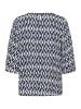 Kaffe Langarm-Bluse KAebellen Regular fit in Midnight Chalk Graphic