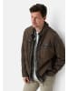 Camel Active Lederjacke mit Innentaschen in Braun