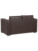 Beliani 2-Sitzer Sofa HELSINKI in Braun - (W) 152 x (H) 72 x (L) 76 cm