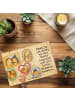 Mr. & Mrs. Panda Puzzlespiel Igel Familie Design mit Spruch in Weiß