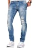 Amaci&Sons Slim Fit Destroyed Jeans FRESNO in Hellblau
