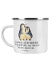 Mr. & Mrs. Panda Tasse Emaille 1. Hochzeitstag Papierhochzeit mi... in Transparent