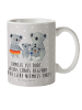 Mr. & Mrs. Panda Kindertasse Koala Familie mit Spruch in Grau Pastell