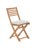 Beliani 5-tlg Bistro Set FIJI in Braun/Weiß/Grün
