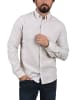 INDICODE Langarmhemd IDLuan 20-236 Langarmhemd aus Leinenmix in Beige