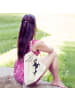 Mr. & Mrs. Panda Gymnastiktasche Orca Zylinder mit Spruch in Creme