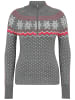 Krimson Klover Pullover Snowhut Zip Neck in m. grey