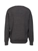 19V69 Italia by Versace V-Ausschnitt-Pullover Rocco in grau