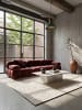 KADIMA DESIGN Teppich Kurzflor Strapazierfähig CARVE Geometrisch Wohnzimmer Modern in Natur