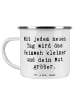 Mr. & Mrs. Panda Teetasse Spruch Heimweh überwinden Mut mit Spruch in Weiß