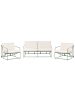 Beliani 3-tlg Lounge Set PONTE in Grün/Beige