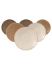 Ritzenhoff & Breker 6er Set Dessertteller Sahara ø 20,5 cm in braun