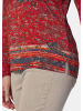 GOLDNER Kurzgröße:  Langarmshirt Elegantes Blusenshirt, Paisley-Design in cayenne / gemustert